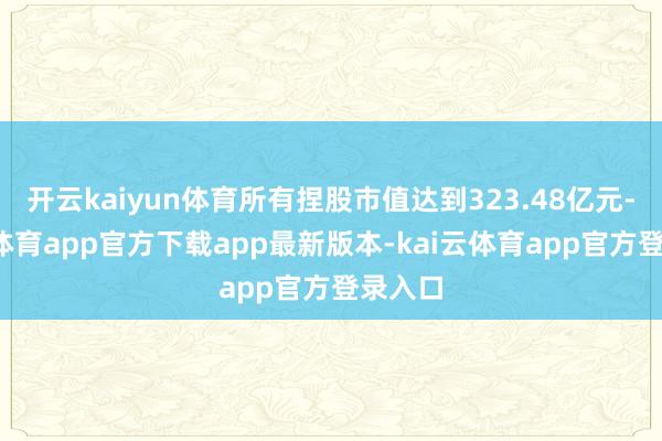 开云kaiyun体育所有捏股市值达到323.48亿元-kai云体育app官方下载app最新版本-kai云体育app官方登录入口
