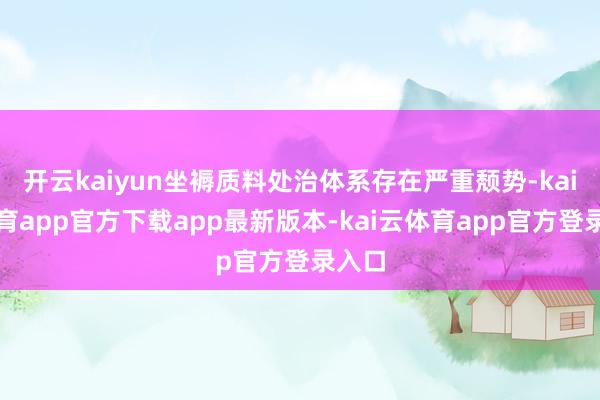 开云kaiyun坐褥质料处治体系存在严重颓势-kai云体育app官方下载app最新版本-kai云体育app官方登录入口