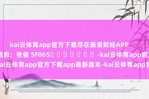 kai云体育app官方下载尽在新浪财经APP            						牵扯裁剪：张俊 SF065							-kai云体育app官方下载app最新版本-kai云体育app官方登录入口